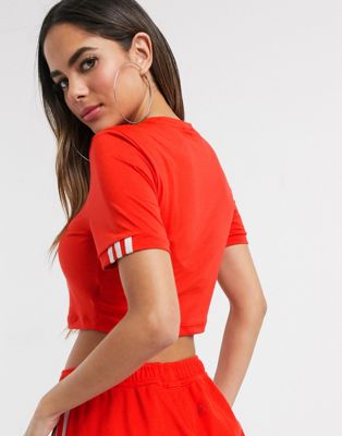t shirt adidas femme rouge