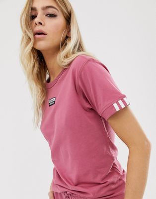 adidas Originals RYV t-shirt in pink | ASOS