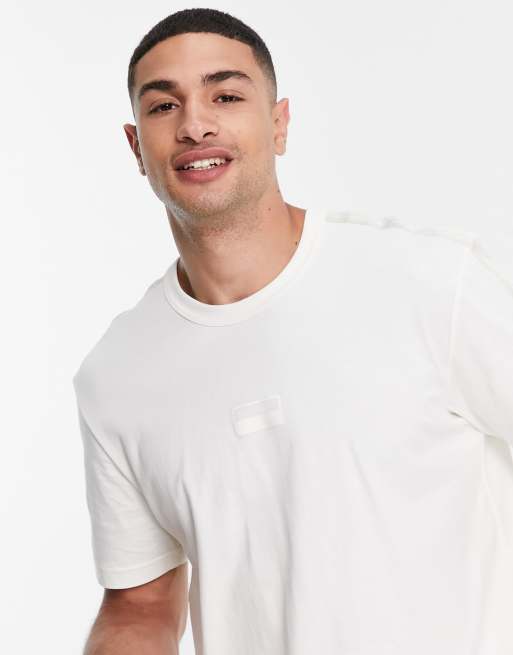 Originals ryv taping cropped sweatshirt in white hotsell