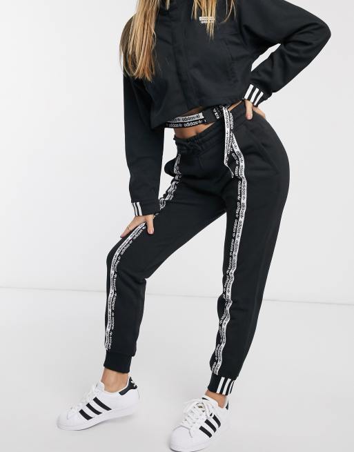 adidas Originals RYV taping joggers in black ASOS