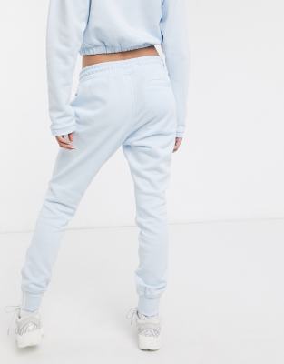 Adidas originals ryv taping high waist jogger in store periwinkle blue