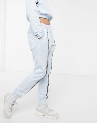 adidas originals ryv taping joggers in blue