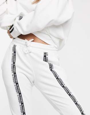 adidas originals ryv taping joggers in white