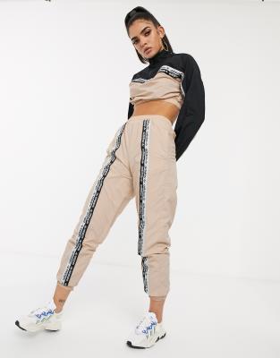 adidas Originals RYV taping track pants in blush | ASOS