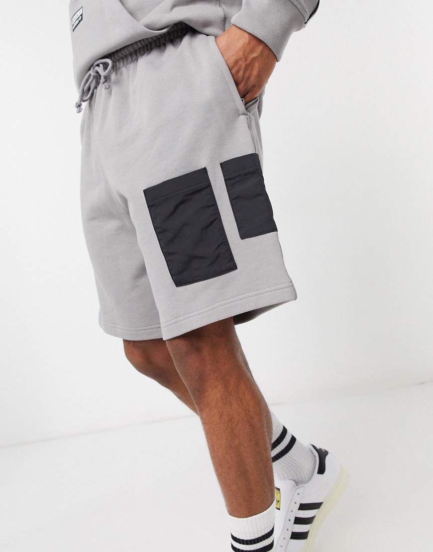 Adidas Originals RYV tech shorts in grey