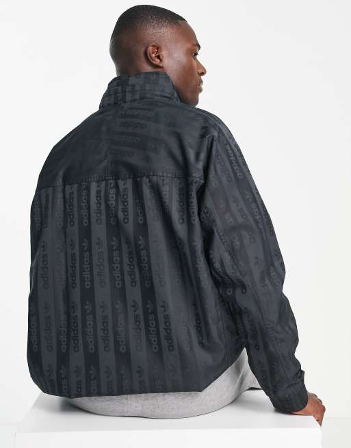 adidas Originals r.y.v. track jacket in black