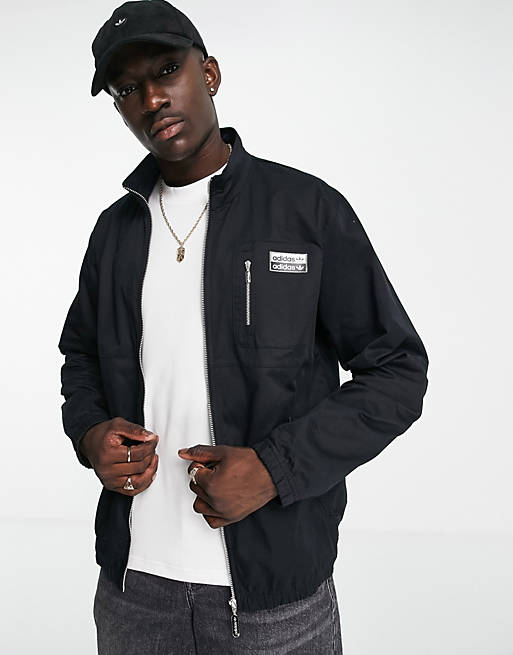 adidas Originals RYV track jacket in black | ASOS