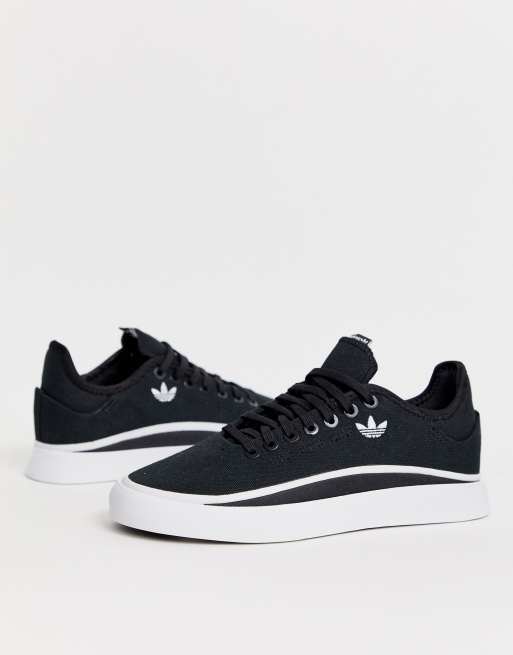 Adidas originals sabalo sneaker in black store and white