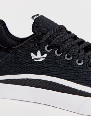 adidas originals sabalo trainers in black and white