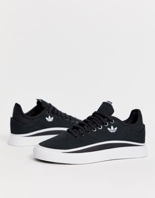 adidas originals sabalo trainers in black and white