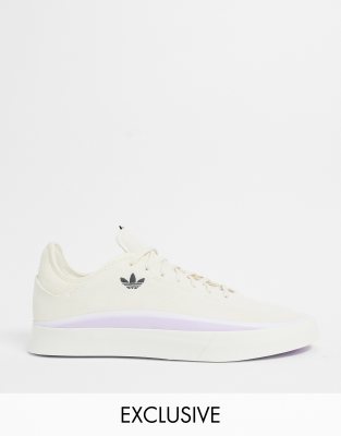 asos white adidas trainers