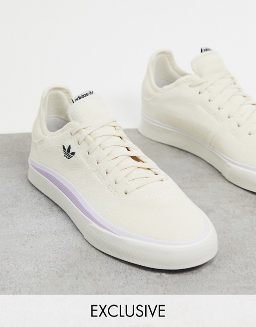 adidas Originals Sabalo trainers in off white suede exclusive to ASOS