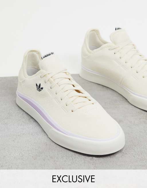 adidas Originals Sabalo trainers in off white suede exclusive to