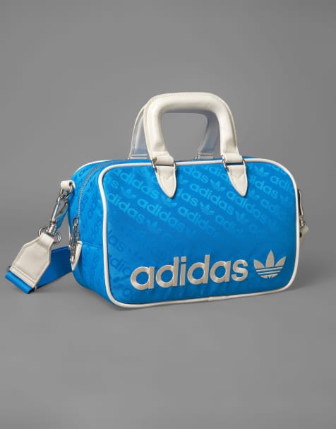 adidas Originals - Sac de golf rond - Bleu oiseau et blanc - view 1