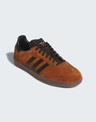 Originals - Samba ADV - Schuhe in Dusky Bronze / Core Black-Braun Braun 41 1/3
