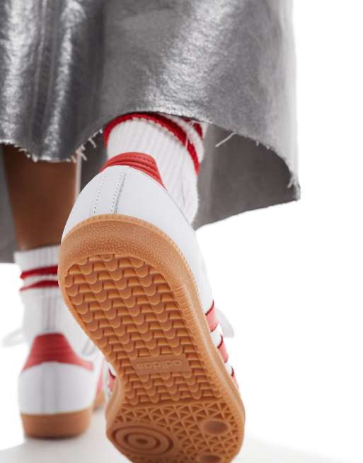 adidas Originals - Samba - Baskets - Blanc et rouge, 3 de 5