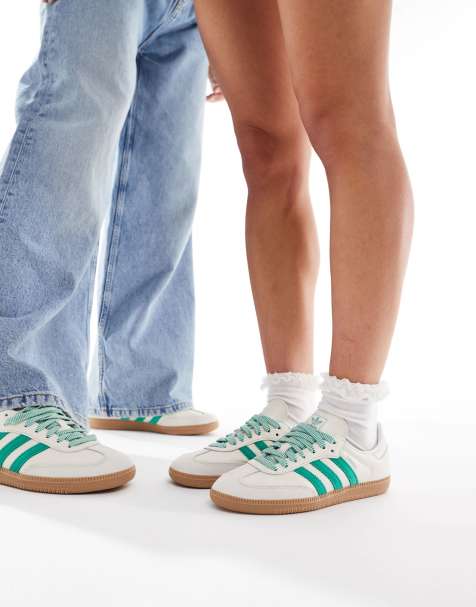 adidas Originals - Samba - Baskets - Vert/blanc cassé - view 1
