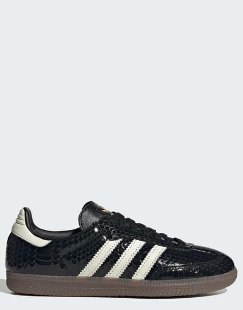 adidas Originals – Samba – Czarne buty sportowe we wzór skóry krokodyla - view 1