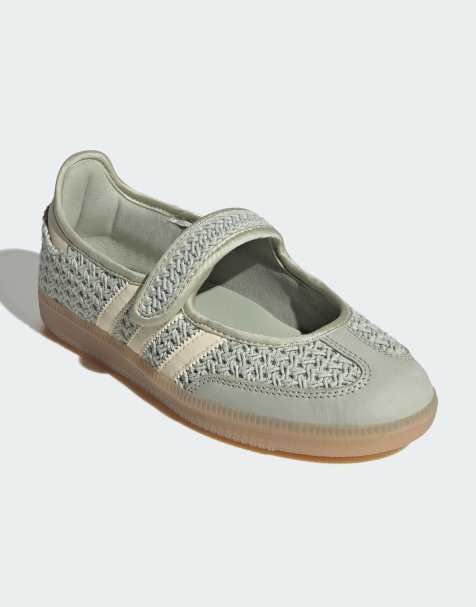adidas Originals – Samba – Flache Mary-Jane-Schuhe in Halo Green - view 1