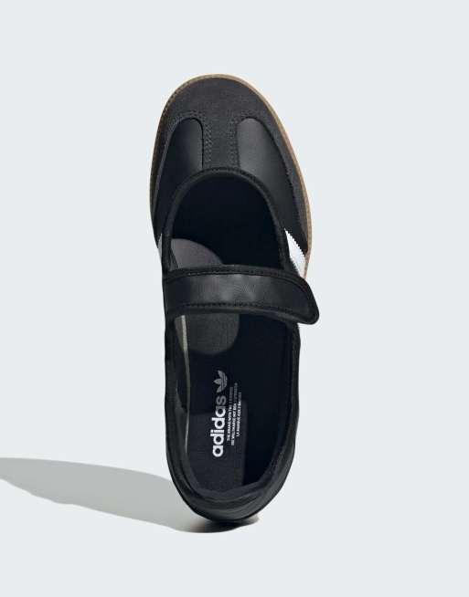 adidas Originals – Samba – Flache Mary-Jane-Schuhe in Schwarz und Weiß, 3 von 4