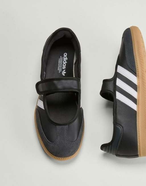 adidas Originals – Samba – Flache Mary-Jane-Schuhe in Schwarz und Weiß, 4 von 4