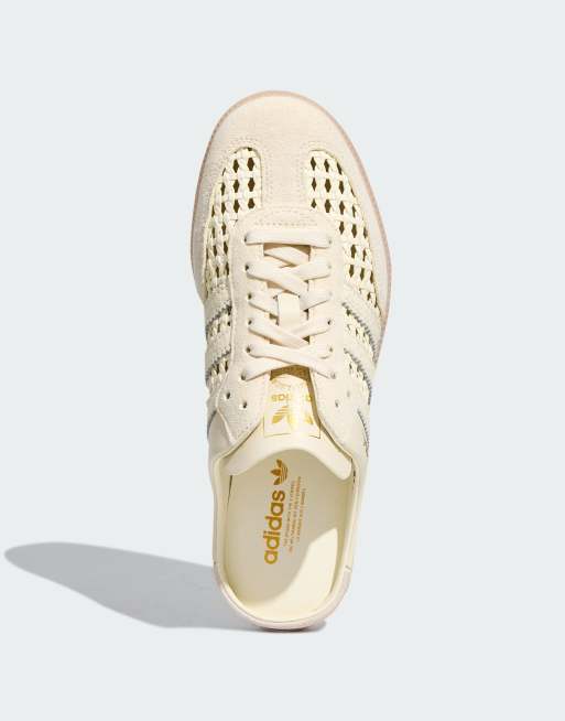 adidas Originals Samba gewebte Mule-Sneaker in Cremeweiß, 2 von 4