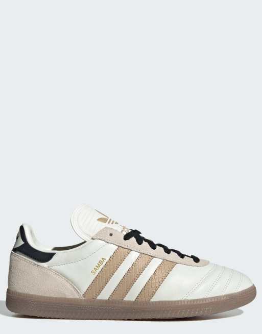 adidas Originals - Samba JP - Offwhite sko med beige detaljer