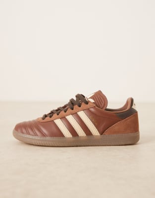 Adidas Originals Samba Jp Sports Shoes In Brown
