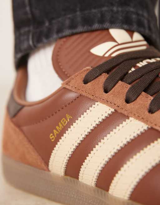 adidas Originals Samba JP sneakers in brown | ASOS