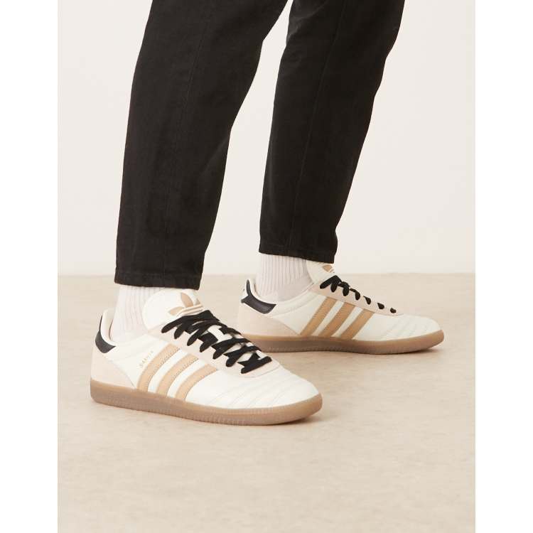 adidas Originals Samba JP sneakers in white and beige | ASOS