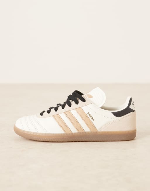 adidas Originals Samba JP sneakers in white and beige | ASOS