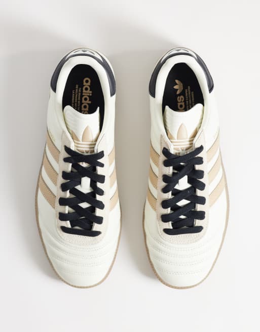 adidas Originals Samba JP sneakers in white and beige | ASOS