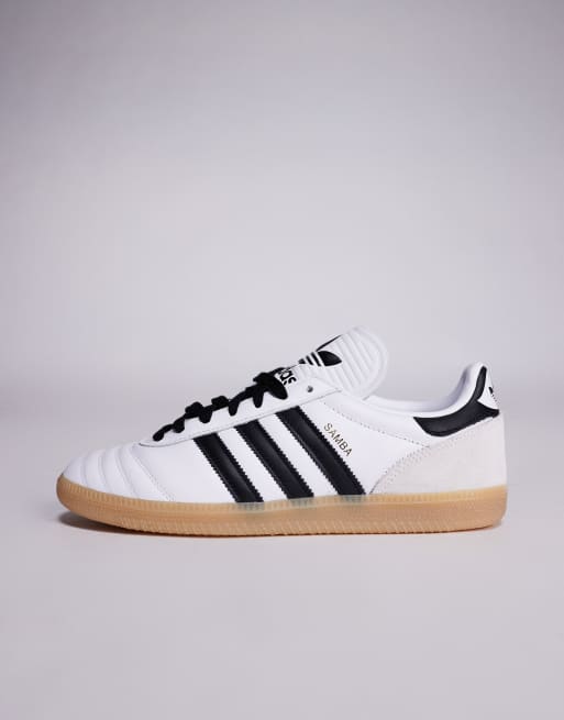 adidas Originals Samba JP sneakers in white and black