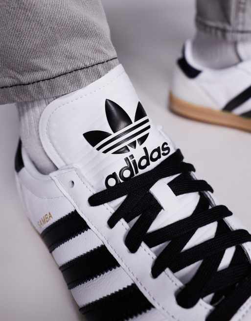 adidas Originals Samba JP sneakers in white and black | ASOS