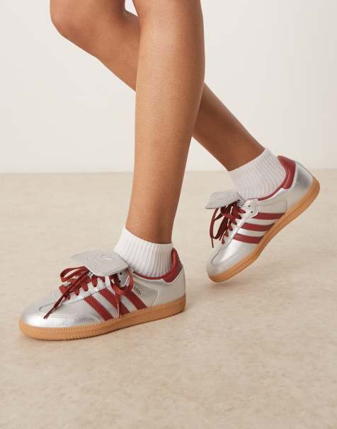 adidas Originals - Samba LT - Sneakers argento metallizzato e rosse - view 1