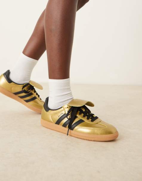 adidas Originals - Samba LT - Sneakers color oro metallizzato e nero - view 1