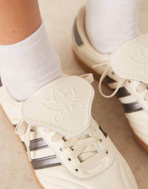 adidas Originals - Samba LT - Sneakers crema e argento metallizzato , 4 di 5
