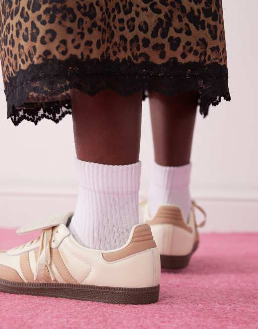 adidas Originals Samba LT sneakers in beige and brown