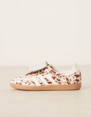 Adidas Originals Adidas Samba Lt Genuine Calf Hair Sneaker In White