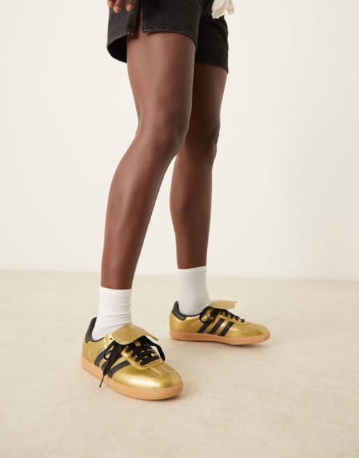 adidas Originals Samba LT sneakers in metallic gold