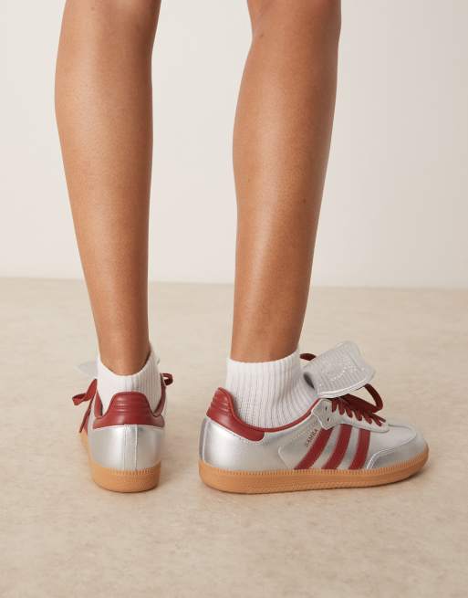 adidas Originals - Samba LT - Baskets - Argenté métallisé et rouge