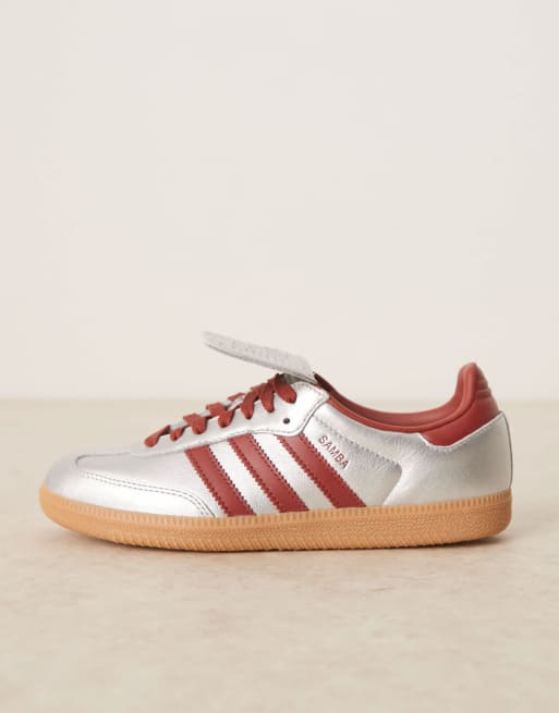 adidas Originals Samba LT sneakers in metallic silver | ASOS