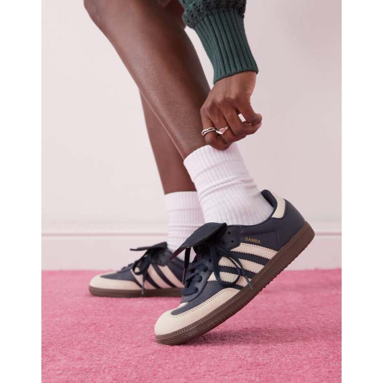 adidas Originals Samba LT sneakers in navy and ivory | ASOS