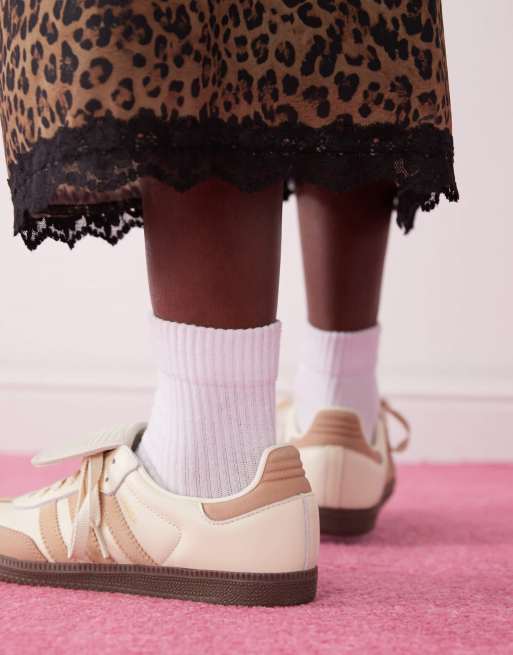 adidas Originals Samba LT sneakers in white and beige