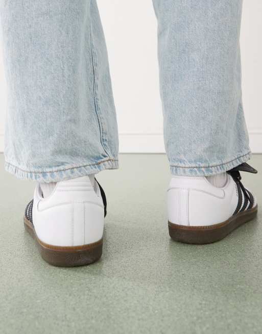 adidas Originals Samba LT sneakers in white and black