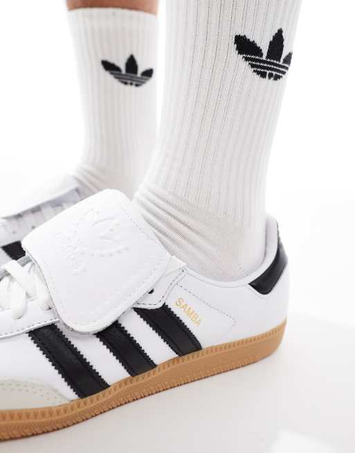 adidas Originals Samba LT sneakers in white and black