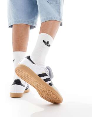 adidas Originals Samba LT sneakers in white and black