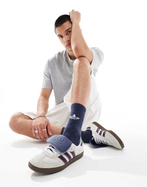 adidas Originals Samba LT trainers in white and navy