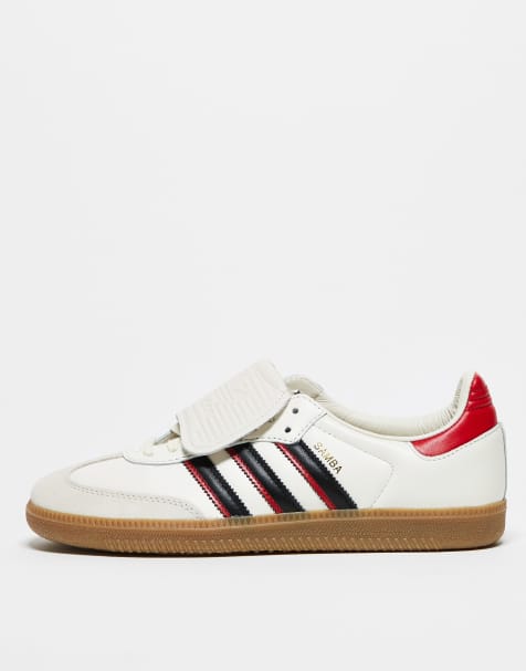 adidas Originals Samba LT sneakers in white with red heel tabs - view 1