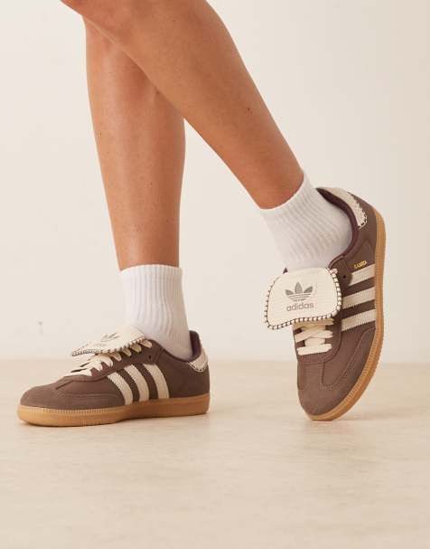 adidas Originals Samba LT sneakers with crochet detailing in brown - exclusive to ASOS - view 1